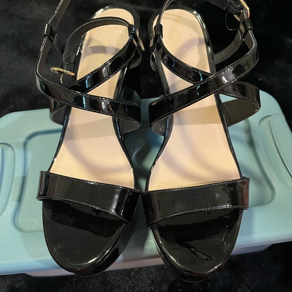 Elegant Black Strappy Sandals,All Products : American Fashion Style Bags On Sale